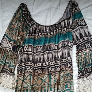 Lace Fringed Dress